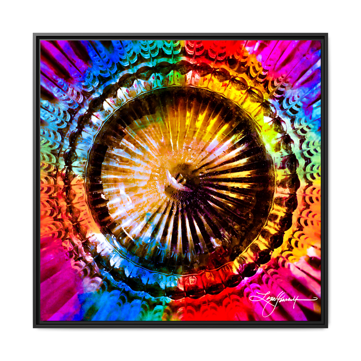 Rainbow Road Abstract Canvas Art | The Artemax Gallery